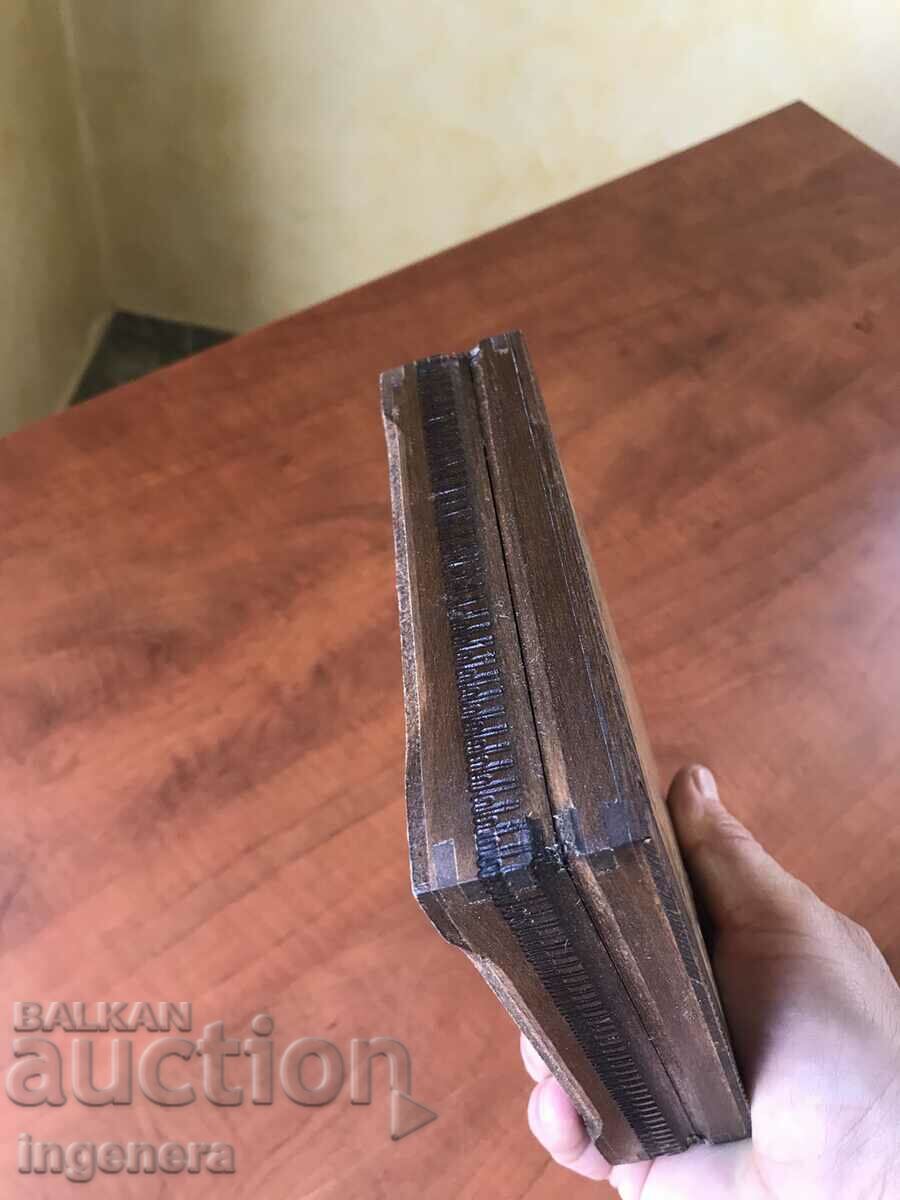 BOX WOOD PYROGRAPH DRAWING ANTIQUE FROM SOCA MOSTRA - 5 BOX WOOD PYROGRAPH DRAWING ANTIQUE FROM SOCA MOSTRA - 5