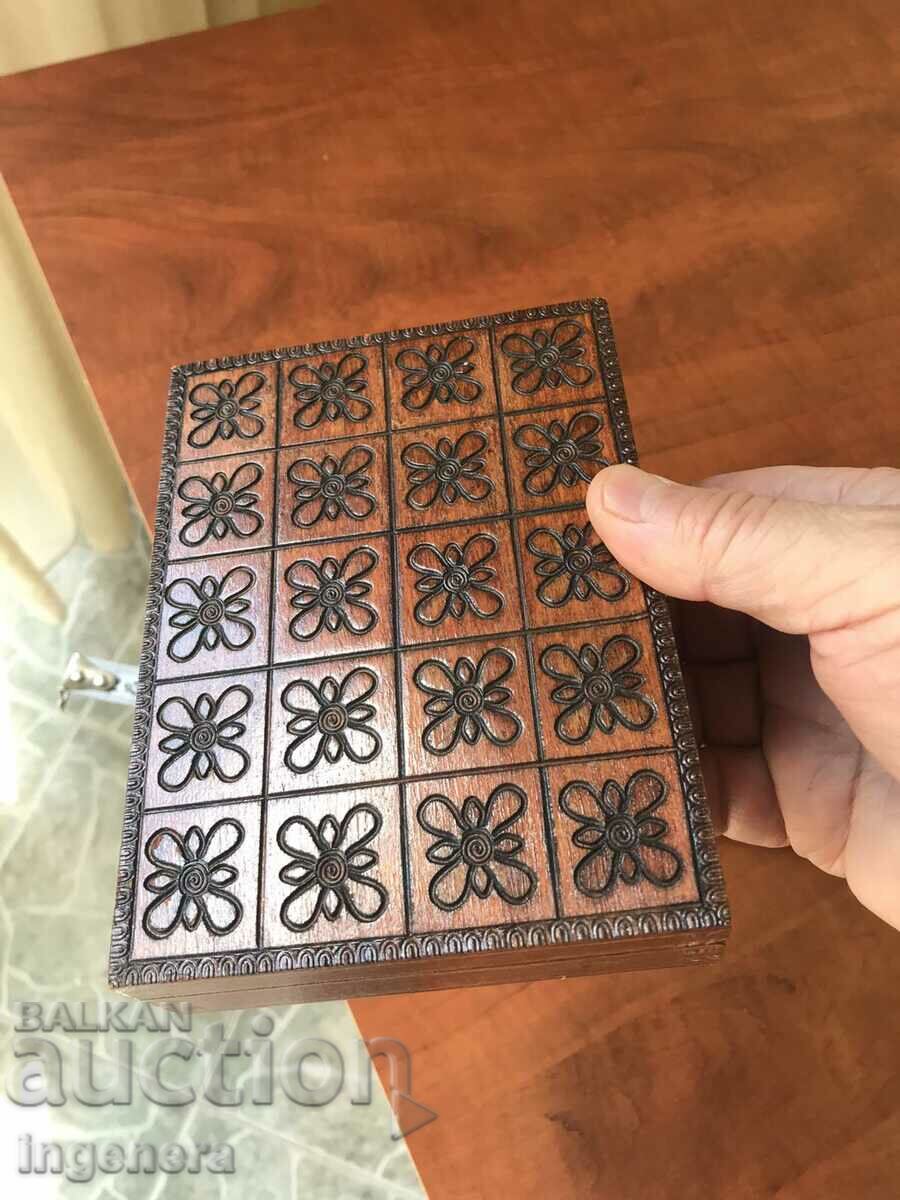 Auction BOX WOOD PYROGRAPH DRAWING ANTIQUE FROM SOCA MOSTRA Auction BOX WOOD PYROGRAPH DRAWING ANTIQUE FROM SOCA MOSTRA