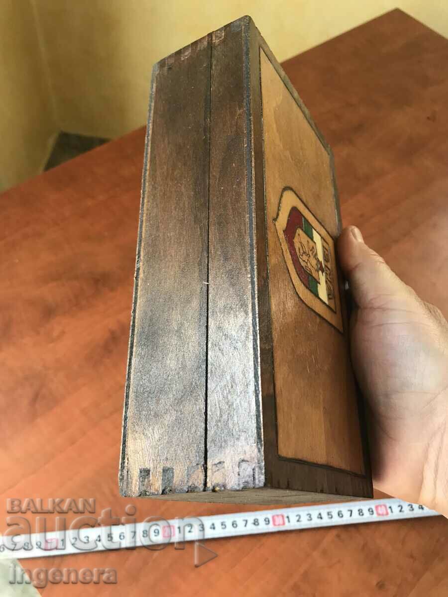 BOX WOOD PYROGRAPH DRAWING ANTIQUE FROM SOCA MOSTRA - 5 BOX WOOD PYROGRAPH DRAWING ANTIQUE FROM SOCA MOSTRA - 5