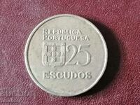 1980 έτος 25 εσκούδο Πορτογαλία