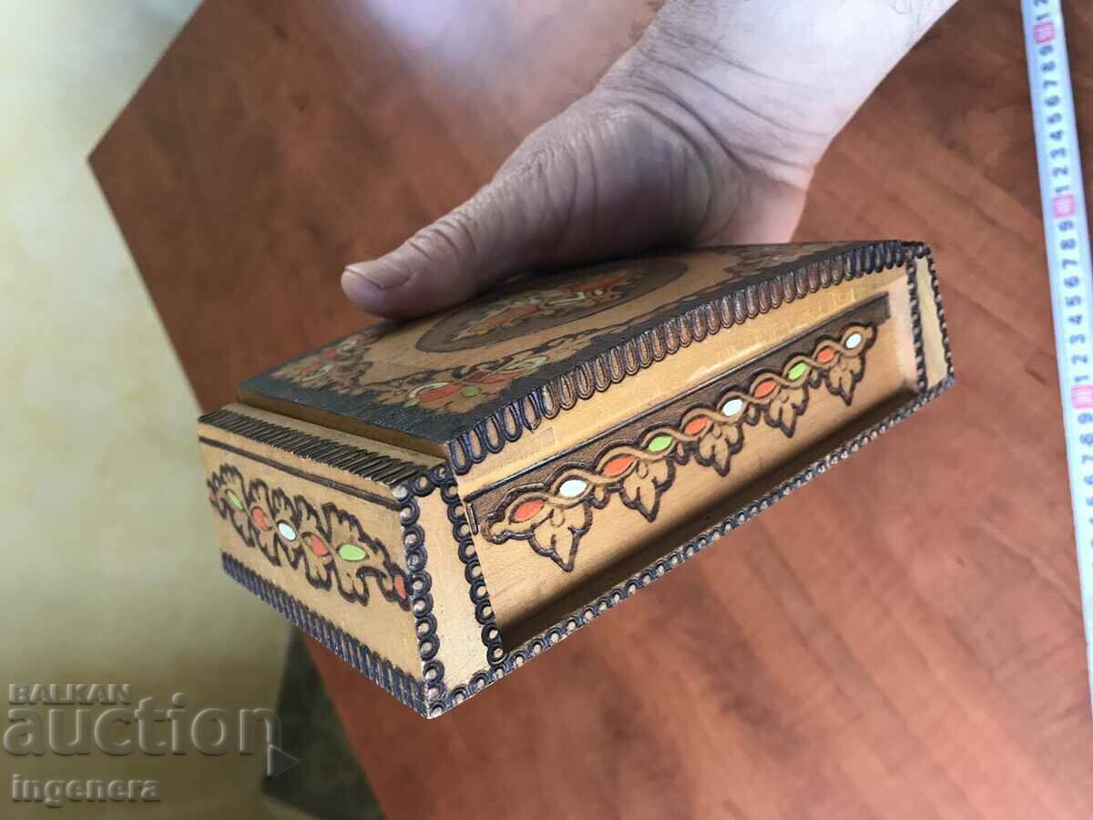 CUTIE LEMN PIROGRAF DESEN ANTICHI DIN SOCA MOSTRA - 5