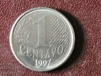 1 центаво 1997 год Бразилия