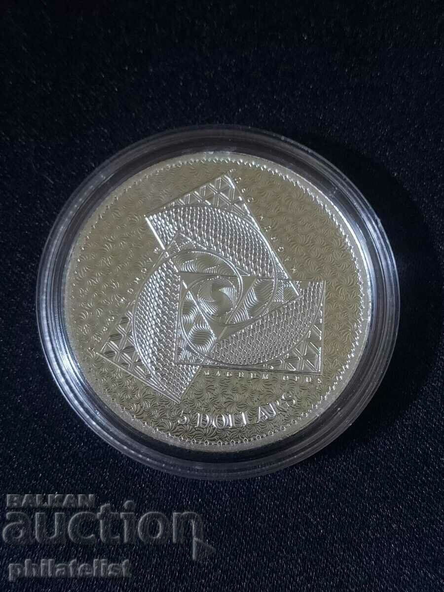 Токелау 2022 - 5 долара - Магнум Опус – 1 OZ Сребърна монета