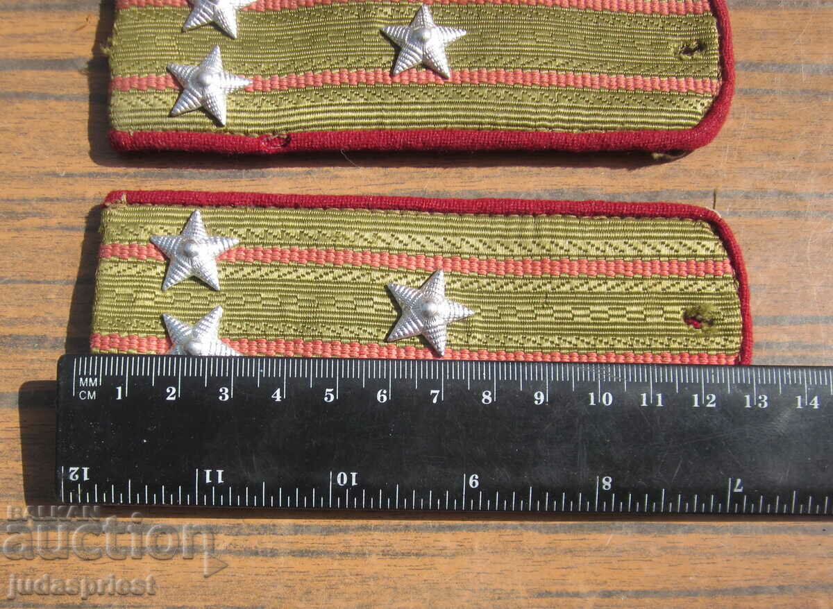 old Bulgarian military epaulettes of a colonel from Sotsa - 5 old Bulgarian military epaulettes of a colonel from Sotsa - 5