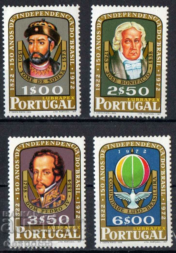 1972. Portugal. 150 years since the independence of Brazil.
