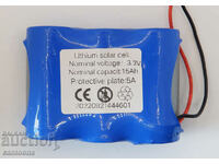 Rechargeable battery for solar lamp - 3.2V, 15 Ah, Lithium