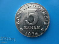5 Rupees 1974 Indonesia