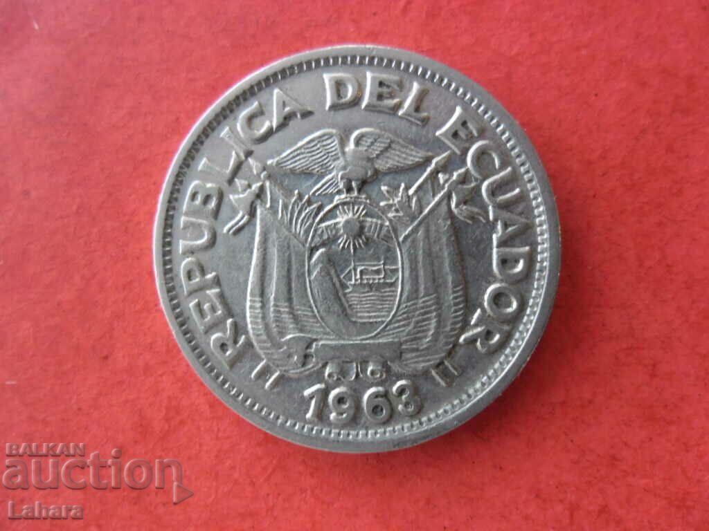 50 centavos 1963 Ecuador with price 2.60 BGN | € 1.33 50 centavos 1963 Ecuador with price 2.60 BGN | € 1.33