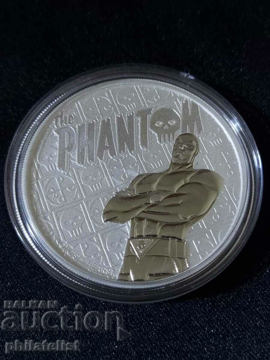 Tuvalu 2022 - 1 Dollar - The Phantom - 1 OZ - Silver Coin