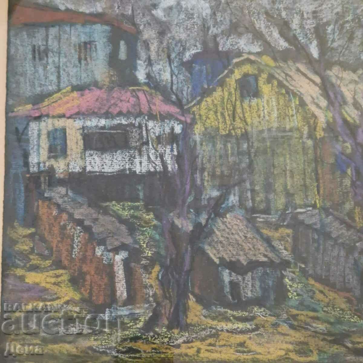 Napoleon Alekov pastel 1945. with price 500.00 BGN | € 255.65 Napoleon Alekov pastel 1945. with price 500.00 BGN | € 255.65