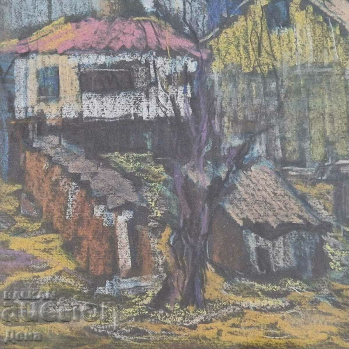 Delivery of Napoleon Alekov pastel 1945. Delivery of Napoleon Alekov pastel 1945.