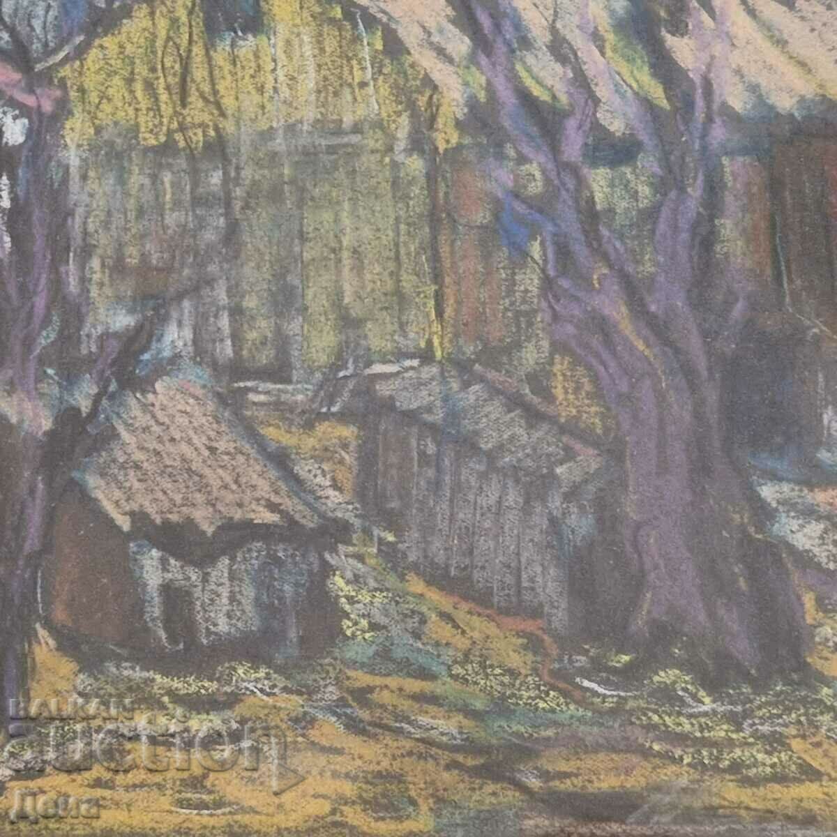 Наполеон Алеков пастел 1945г. - 6