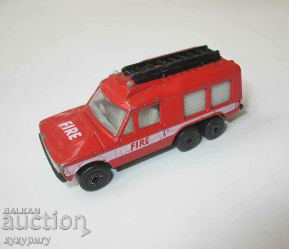 Българска Соц метална играчка количка Matchbox Пожарна 1982г