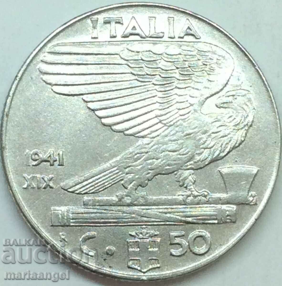 50 centesimi 1941 Italia Vultur - fascism