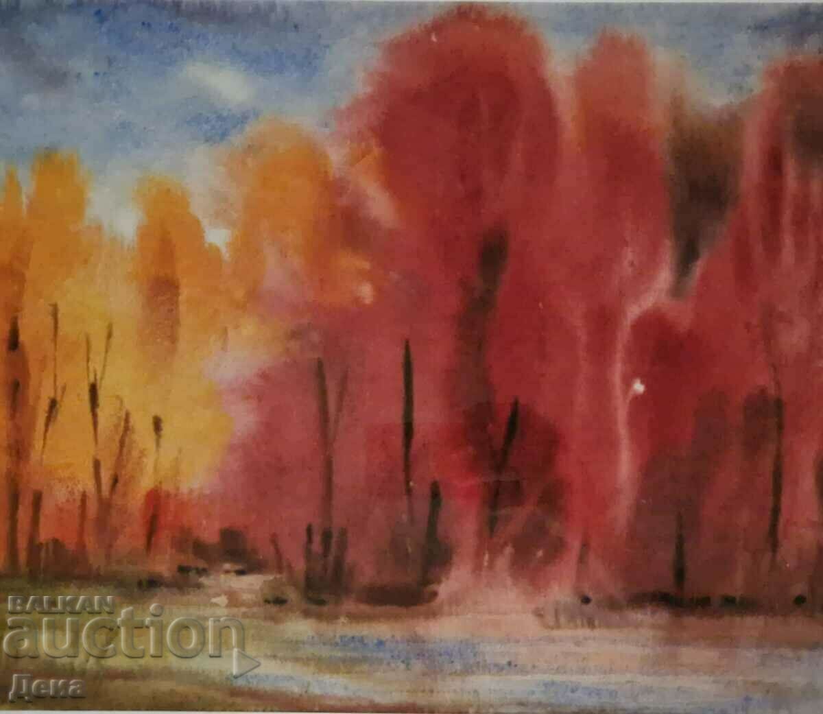 S. Petrov watercolor 1996 with price 80.00 BGN | € 40.90 S. Petrov watercolor 1996 with price 80.00 BGN | € 40.90