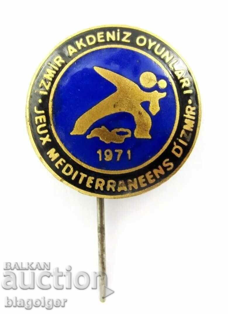 1971г Средиземноморски игри в Измир, Турция-Официална значка