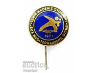 1971 Mediterranean Games in Izmir, Turkey - Official Badge