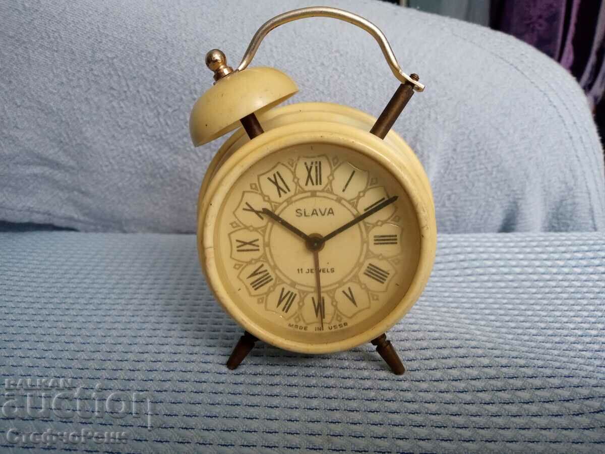 Slava alarm clock - with bells