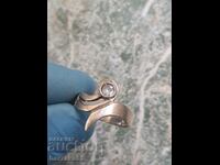 Сребърен пръстен със Син топаз