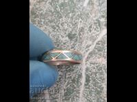 Ασημένιο δαχτυλίδι με τιρκουάζ Mexico