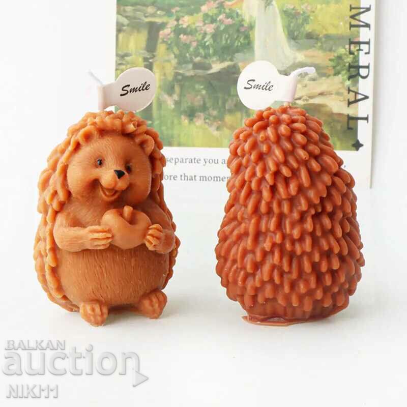 Licitație Formă din silicon Arici îmbrățișând un burete pentru lumânări, săpunuri