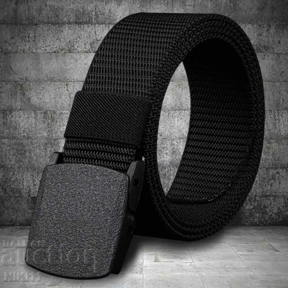Black tactical belt for hunting fishing with price 12.00 BGN | € 6.14
