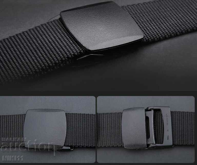 Auction  Black tactical belt for hunting fishing