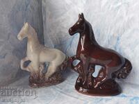Ceramics Porcelain figures Horses