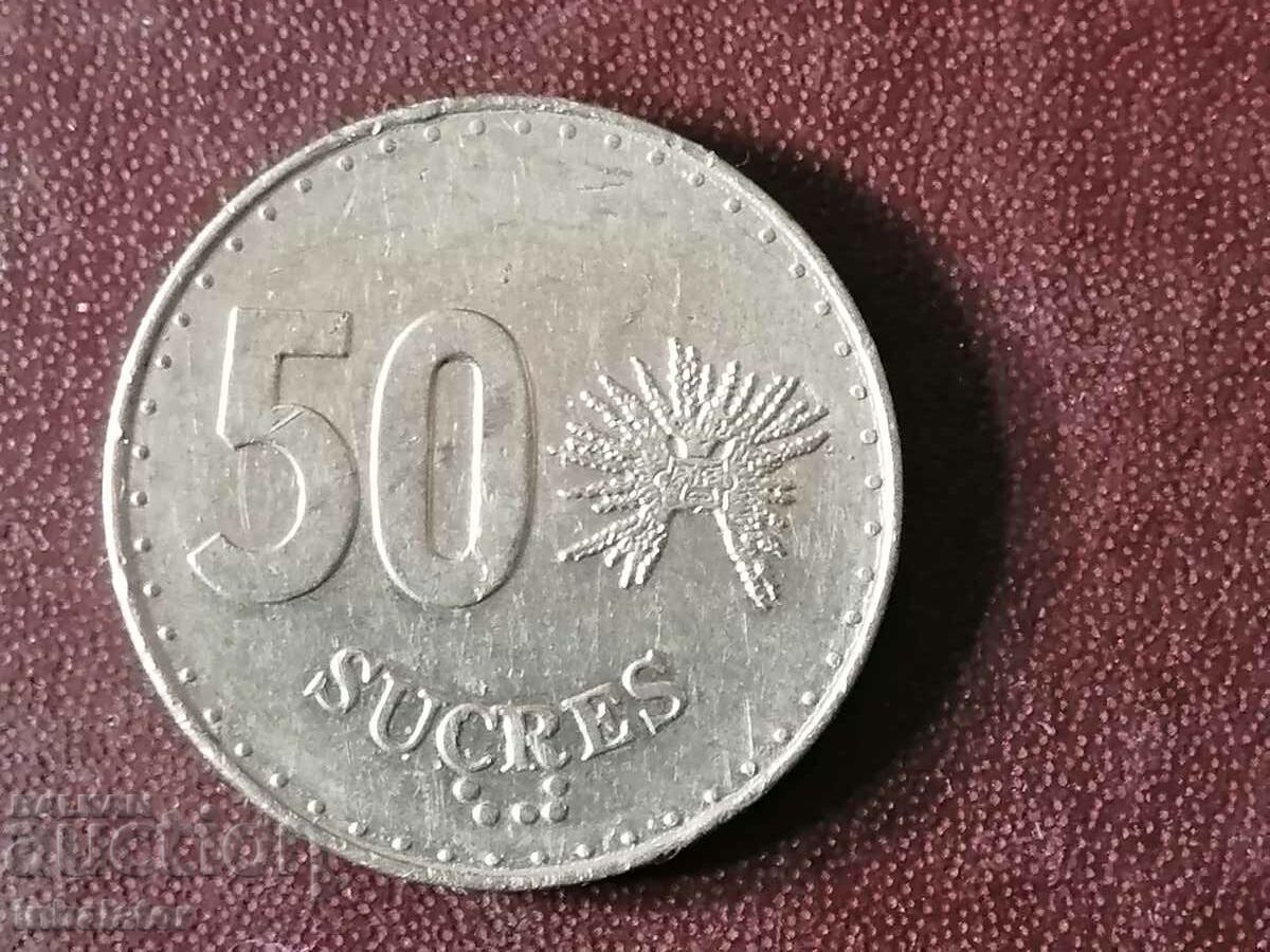 Ecuador 50 Sucre 1988