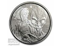 SILVER 1 OZ 2023 GHANA - ALIEN