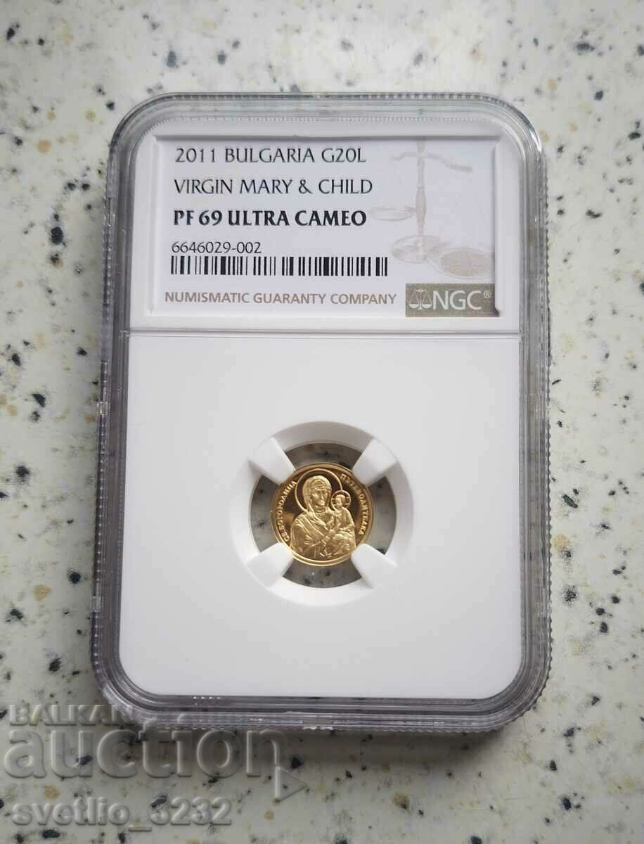 20 BGN 2011 Virgin PR 69 ULTRA CAMEO NGC