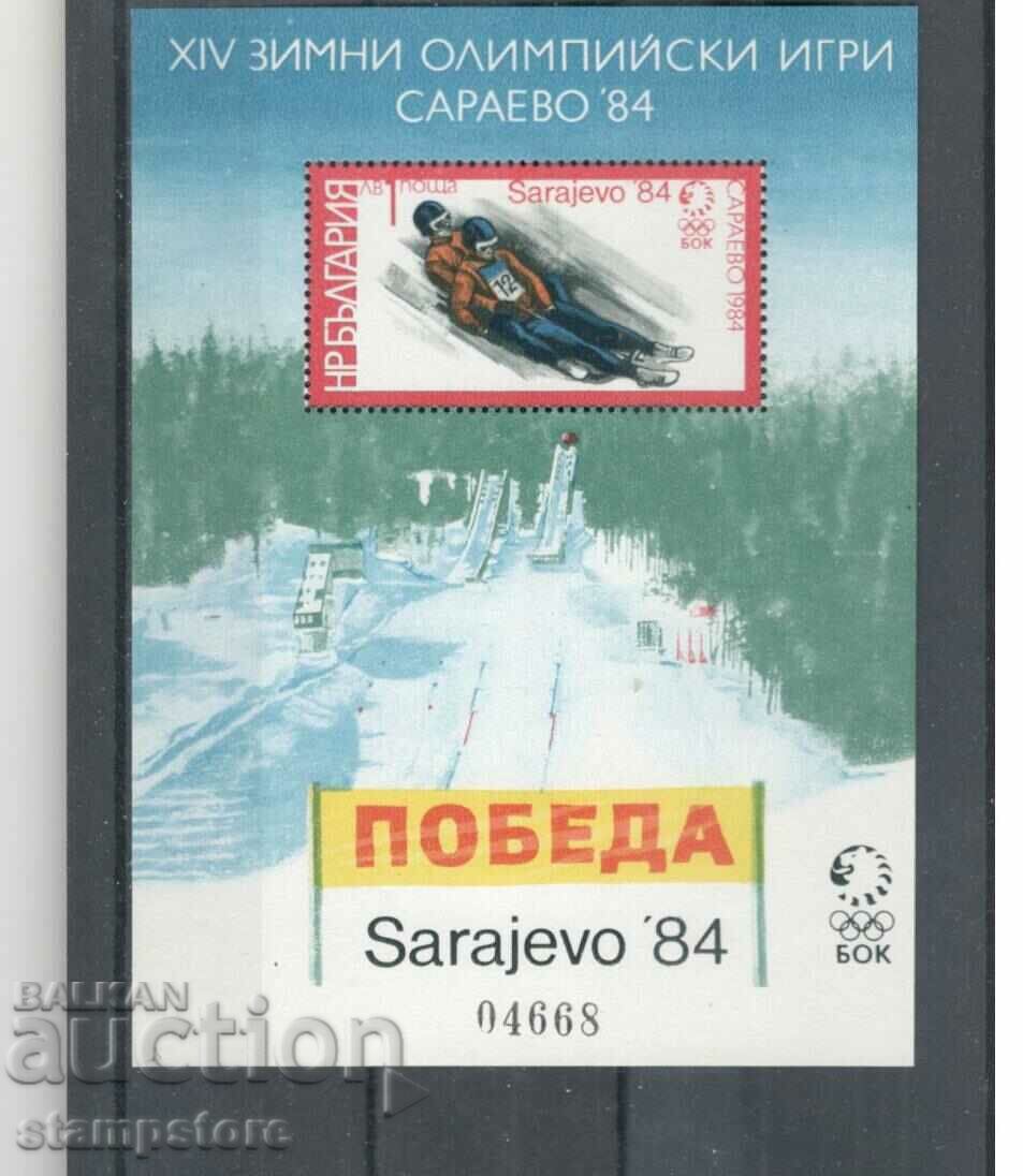 Block Winter Olympic Sarajevo 1984