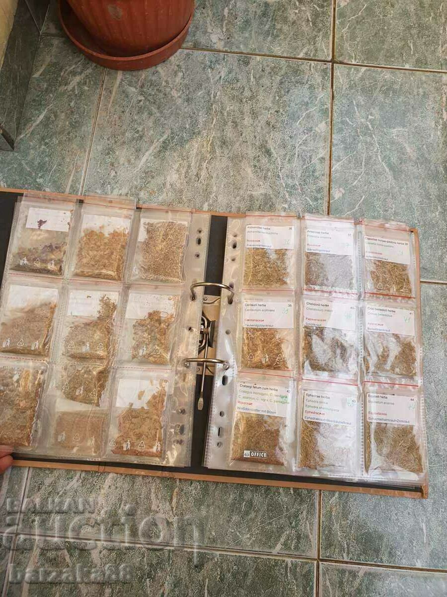 Old album Folder with about 100 types of herbs - 6 Old album Folder with about 100 types of herbs - 6