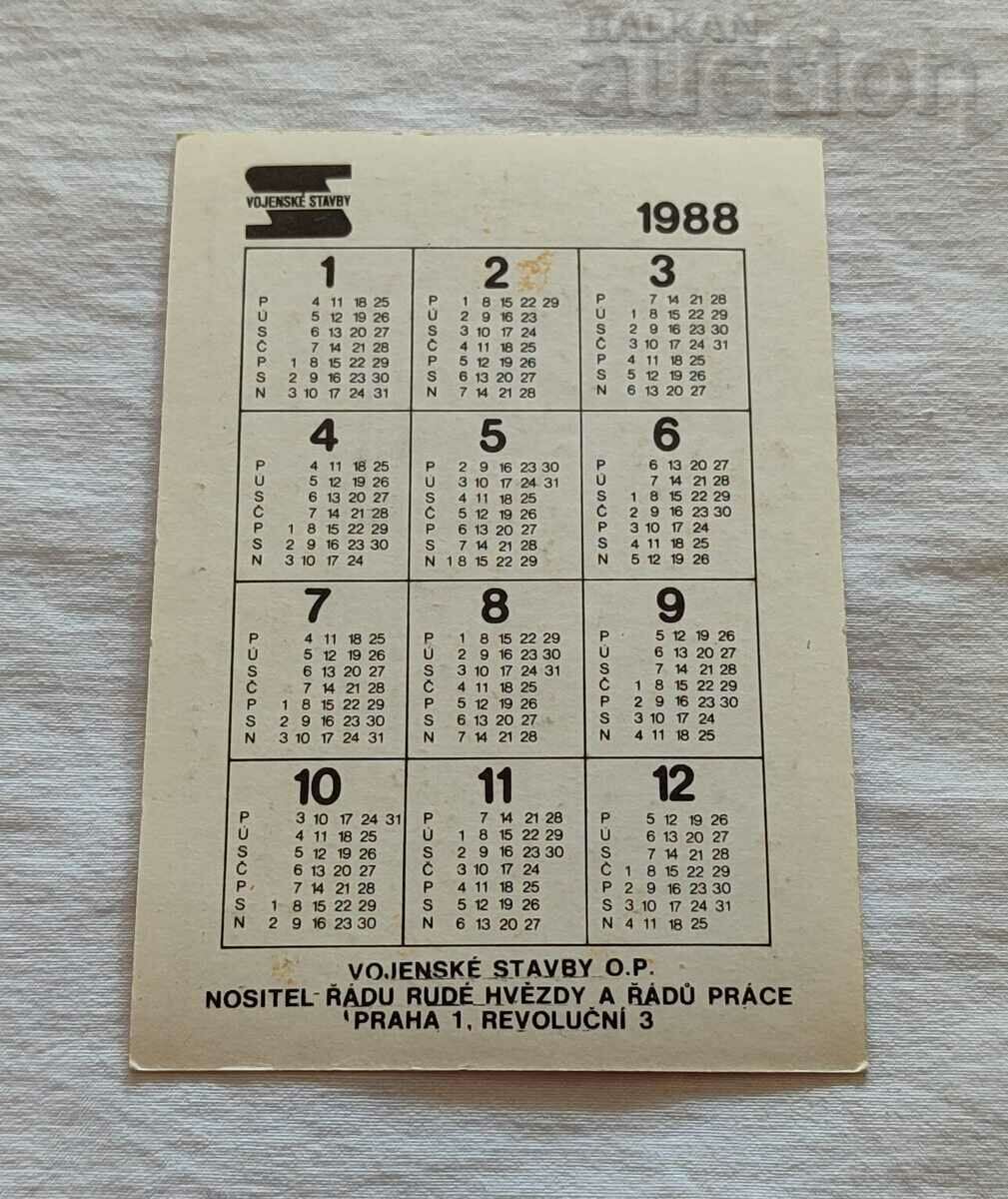 PRAGUE CALENDAR 1988 with price 2.00 BGN | € 1.02 PRAGUE CALENDAR 1988 with price 2.00 BGN | € 1.02