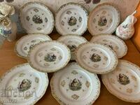 Lot of 11 French plates