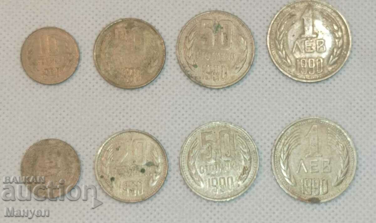 Lot of coins from 1990. with price 19.90 BGN | € 10.17 Lot of coins from 1990. with price 19.90 BGN | € 10.17