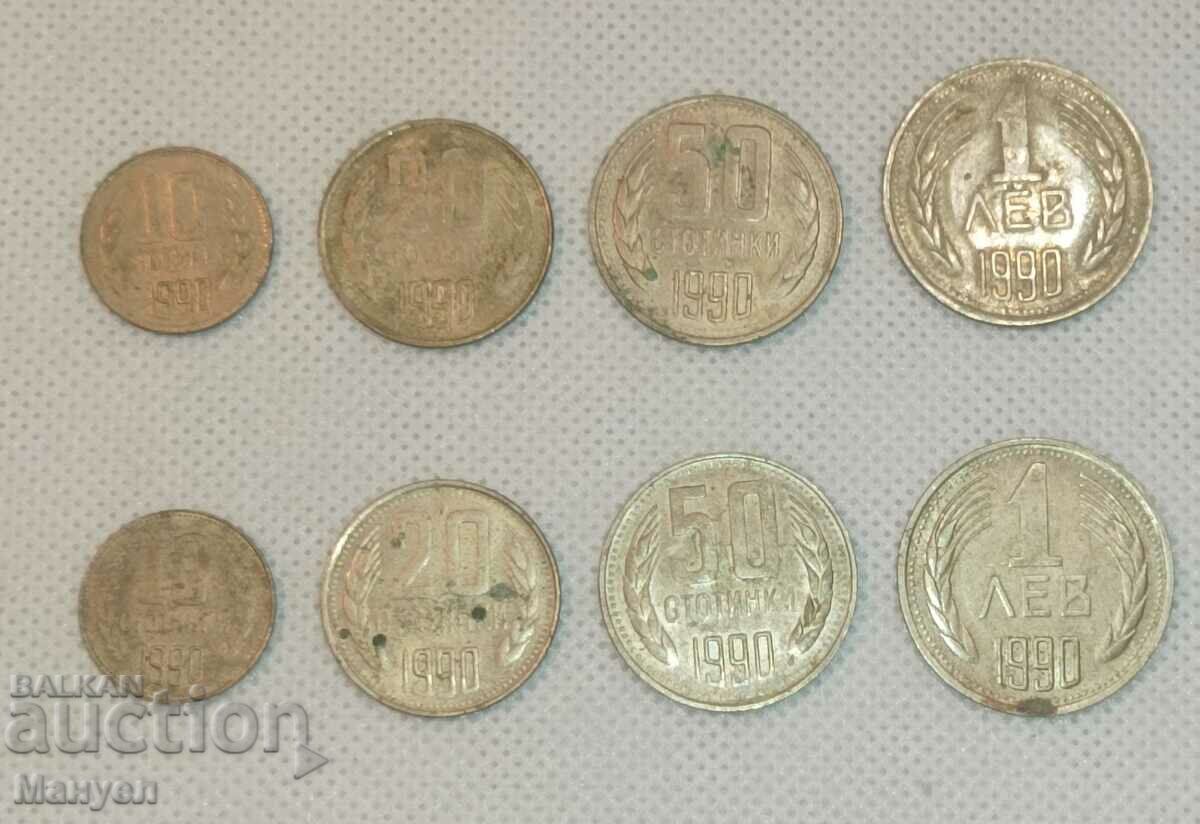 Lot of coins from 1990.