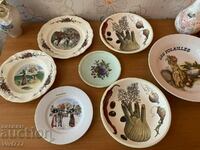 Lot of various stamped plates