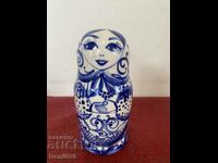 Unique Russian porcelain matryoshka with markings !!!