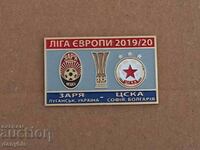 Football badge - CSKA - Zarya Lugansk - Europa League 2019-20