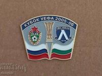 Значка - Левски - ЦСКА Москва - купа на УЕФА 2005 - 06 г