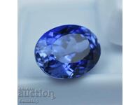 BZC! 8.05 ct natural tanzanite oval cert. GGL from 1 st!