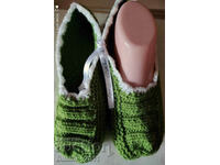 Bulgarian hand-knitted slippers