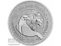NEW!!! SILVER 1 OZ 2024 BRITAIN - LION AND EAGLE