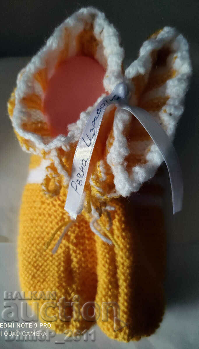 Bulgarian hand-knitted slippers