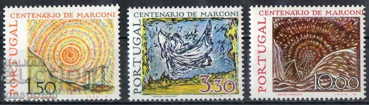 1974. Portugal. 100 years since the birth of Guglielmo Marconi