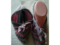 Bulgarian hand-knitted slippers