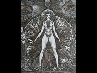 Engraving Bookplate Erotic Vasyl Fenchak Ukraine