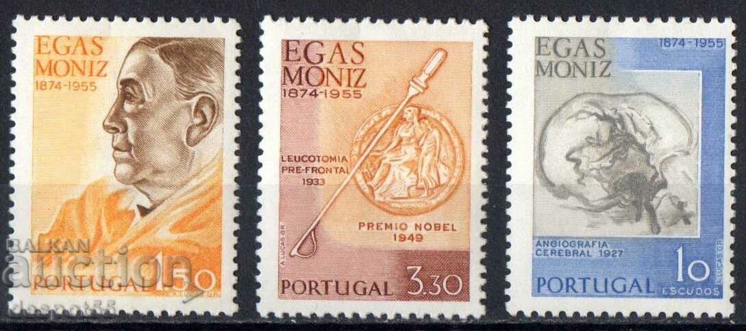 1974. Portugalia. 100 de ani de la nașterea lui Egas Moniz.