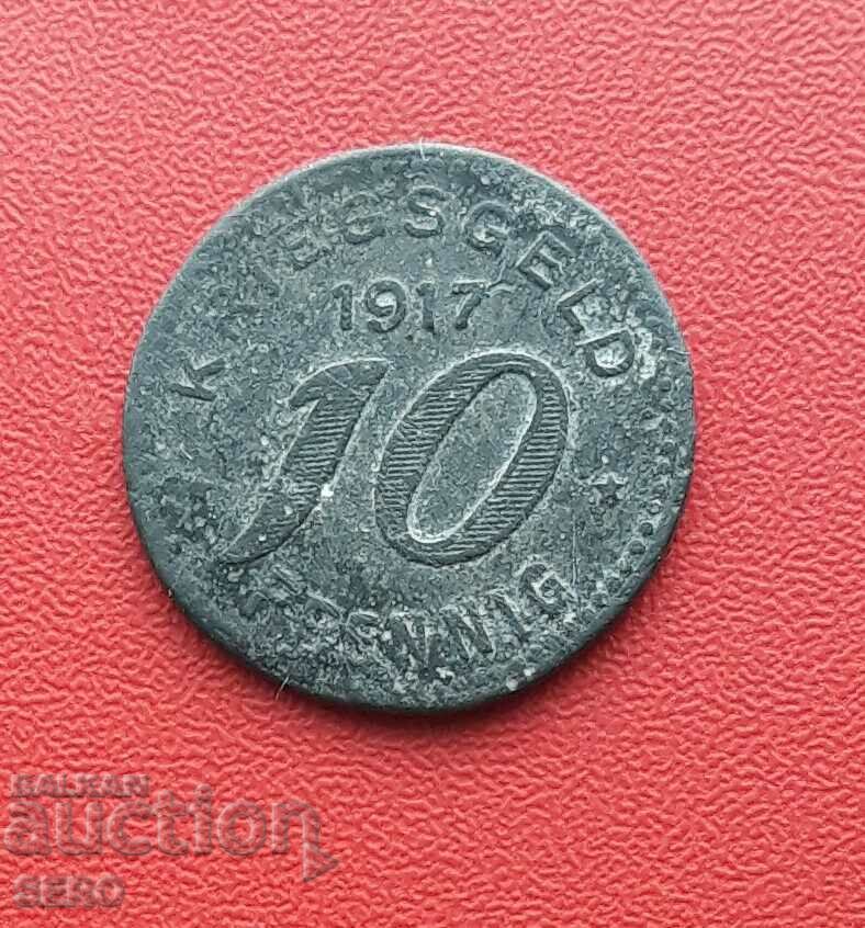Germany-S.Rhine-Westphalia-Barmen-10 Pfennig 1917